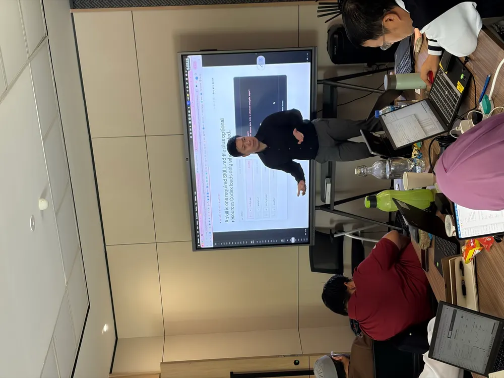 Presenting a live example to the TNB room